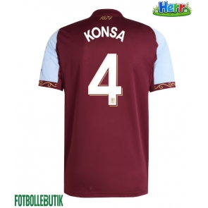 Aston Villa Ezri Konsa #4 Hemmatröja 2025-26 Kortärmad